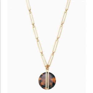 Stella & Dot Jaya Tortoise Pendant Necklace